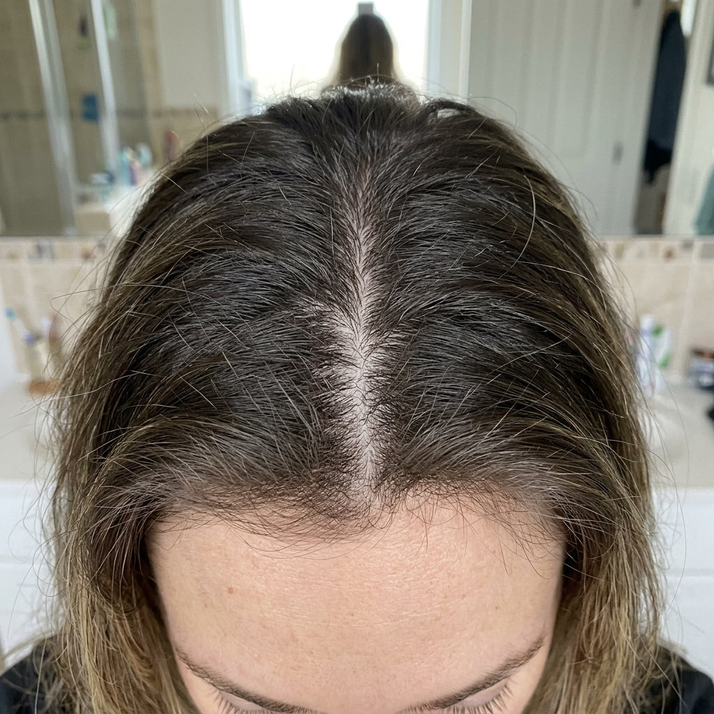 Kundenfoto Scheitel Babyhaare